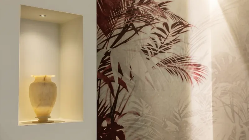 Bagno moderno, particolare rivestimento progettazione ArchiDesignLAB.it