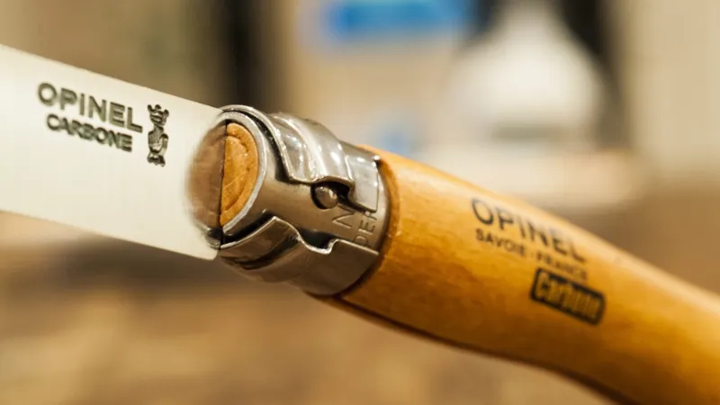 coltello a serramanico in legno opinel