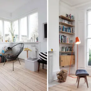 Due soluzioni di spazio lettura e relax con luce naturale