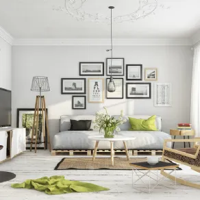 In foto Esempio di arredamento in stile scandinavo