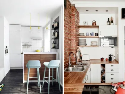 La cucina in un monolocale