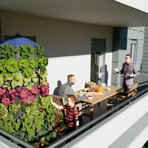 Arredare un balcone lungo e stretto