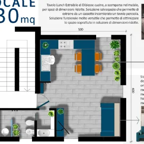 Progettazione monolocale di Boobble.it