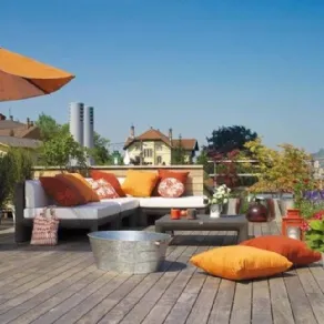 Elegante terrazza etnica