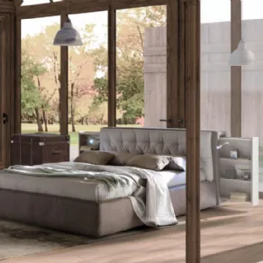 Letto Donovan di Le Comfort con comodini integrati