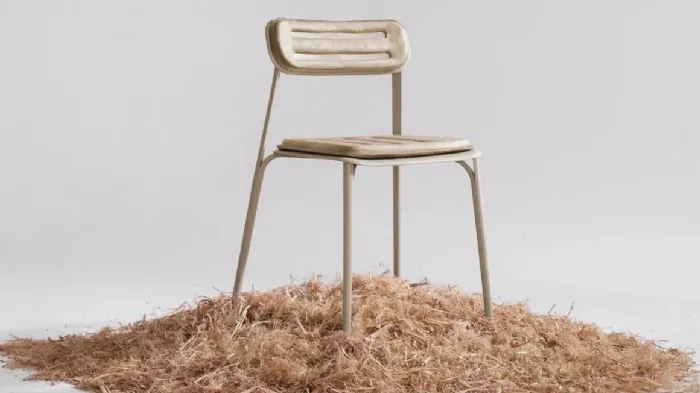 Peel Chair by Prowl Studio è una sedia del tutto compostabile alla fine del suo ciclo di vita