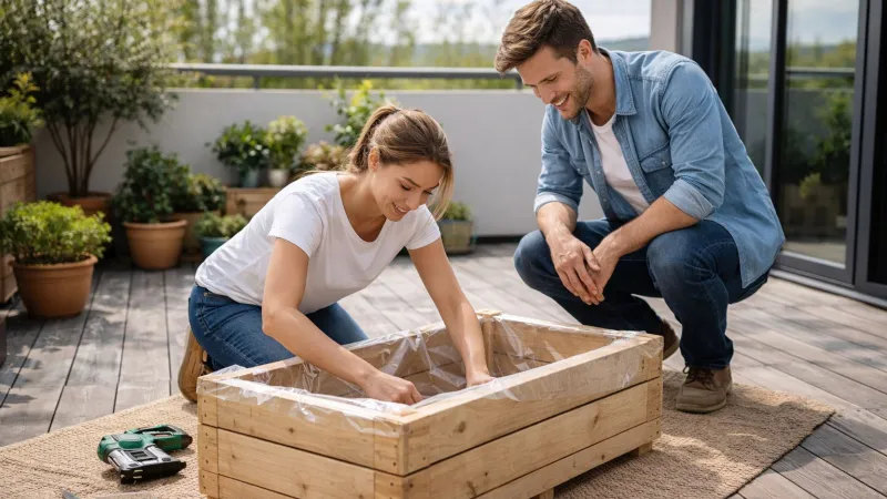 Fioriera in legno da esterno fai da te