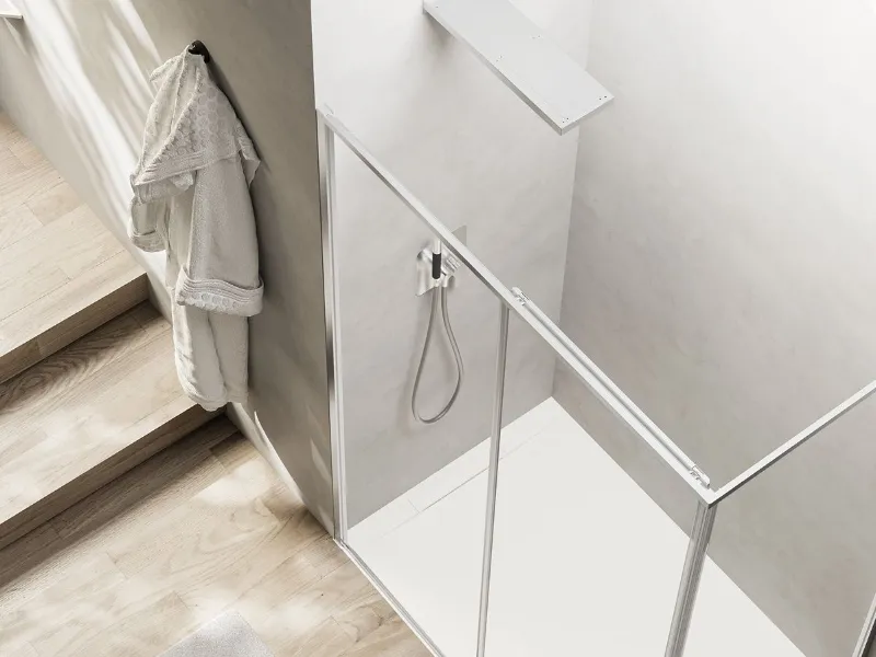 Calamo SF+F, box doccia ad angolo, Relax Srl.