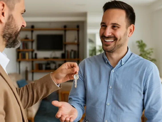 Consegna chiavi tra proprietario e affittuario