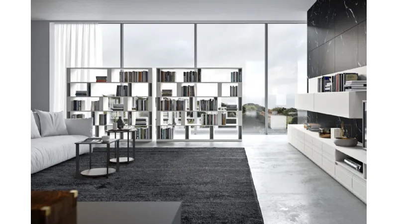 Libreria bifacciale Brera by EmmeBi Design