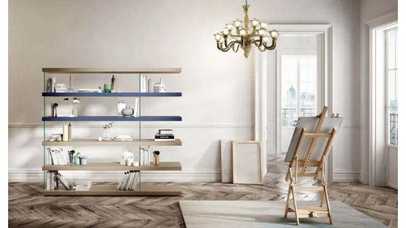 Libreria in legno e vetro Air – Lago