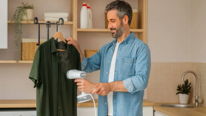 Un accessorio intelligente e salvaspazio: lo stiratore verticale