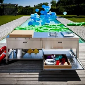 Cucine da esterno con barbecue