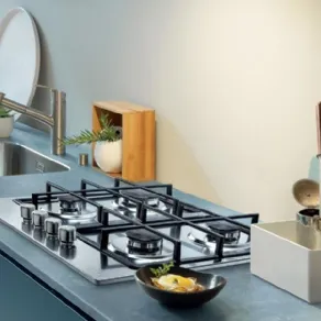 Il piano cottura a gas in acciaio inox Smart di Franke
