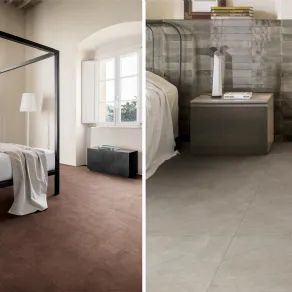 Terratech di Marazzi, la collezione di pavimenti in gres porcellanato anche per la camera da letto