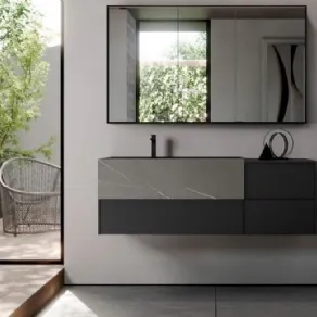 Forme rigorose ma morbide per la collezione Sense by Aqua di Ideagroup