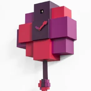 Choco, orologio a cucu in Mdf 