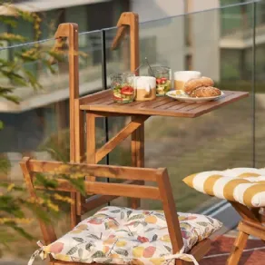 Pieghevole in acacia il tavolino da balcone Alata di La Redoute Interieurs