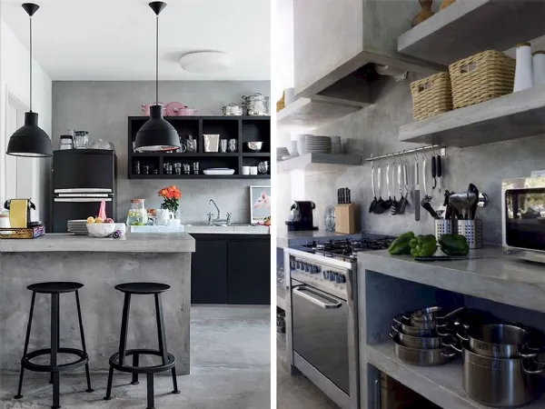 Resina utilizzati come rivestimento della cucina