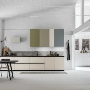 Cucina laccata opaca modello Color Trend di Stosa