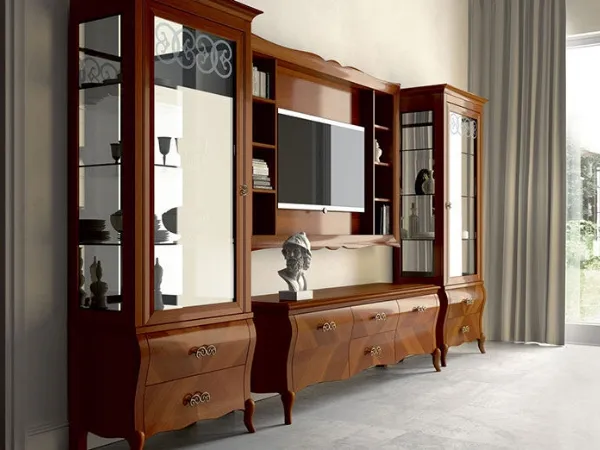 pareti attrezzate classiche porta tv