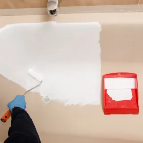 SottoSopra di Gapi Paints si passa con un pennello a rullo