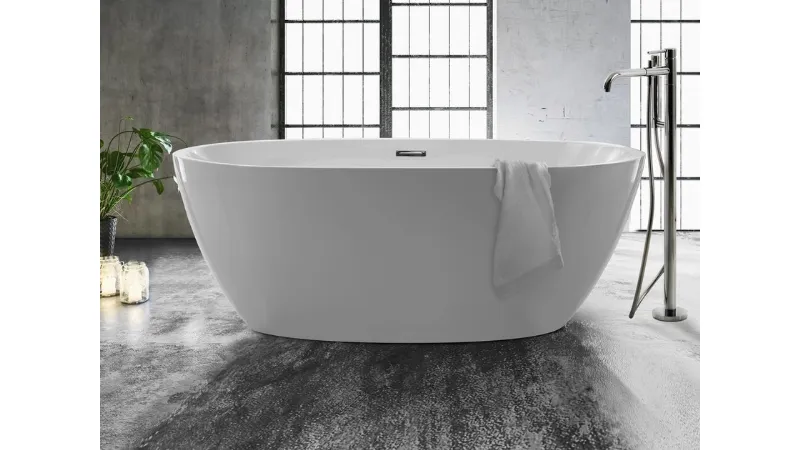 La vasca ovale Flow di Ceramica Galassia