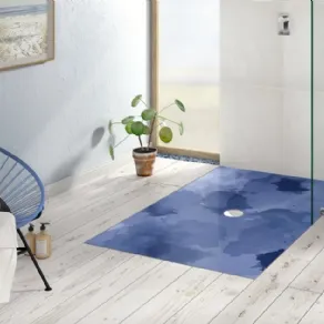 Piatto doccia rettangolare in ceramica Viprint by Villeroy&Bosch