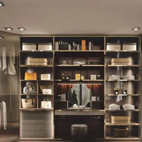 Atelier by Longhi - Cabina armadio componibile con illuminazione integrata