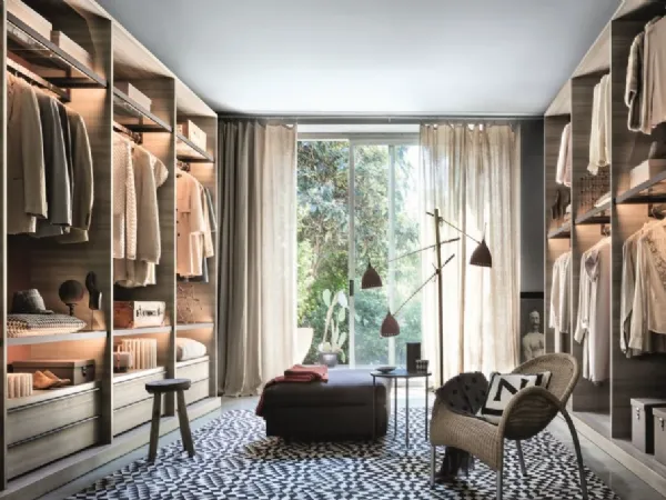 Illuminazione con barre luminose - Cabina Open by Lema