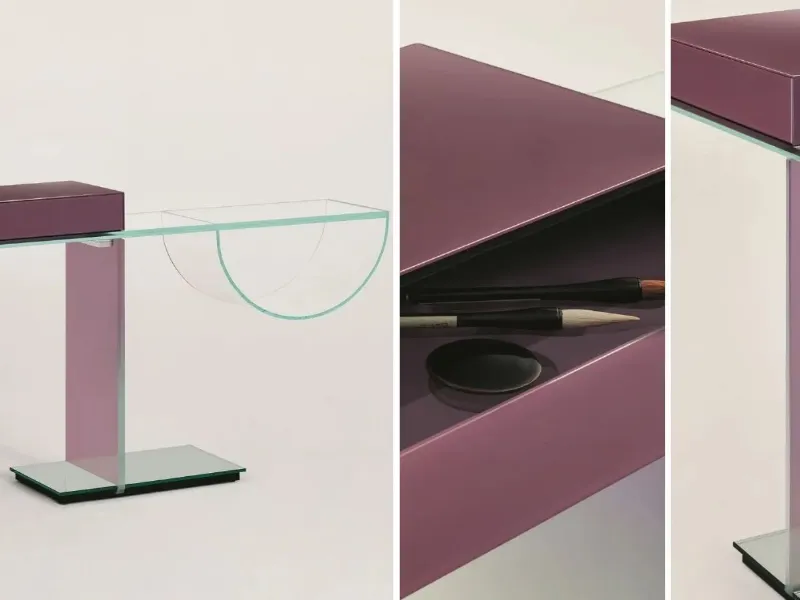 Glas Italia - Ollie, consolle in cristallo