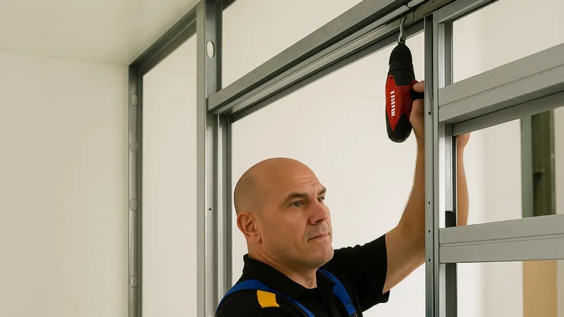 Montaggio del controtelaio per porta scorrevole