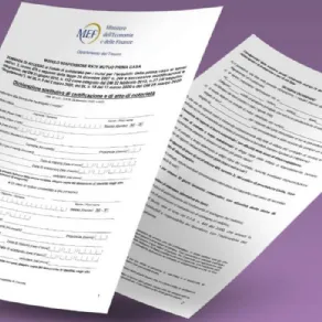 Il modulo per richiedere il congelamento delle rate del mutuo