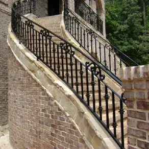 corrimano in ferro battuto
