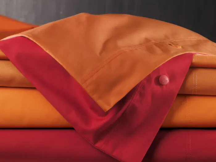 set lenzuola rosso arancio