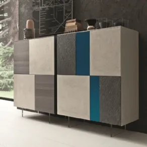 Credenza componibile con ante Modulart di Pressotto 