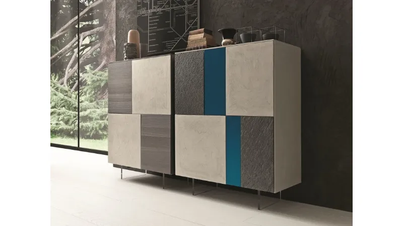 Credenza componibile con ante Modulart di Pressotto 