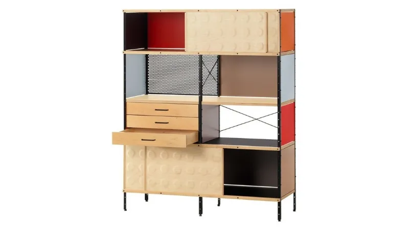 Credenza in Laminato Eames Storage Unit Bookcase di Vitra