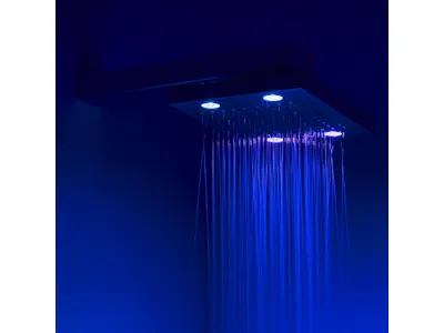 soffione doccia blu
