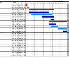 Cronoprogramma diagramma di Gantt