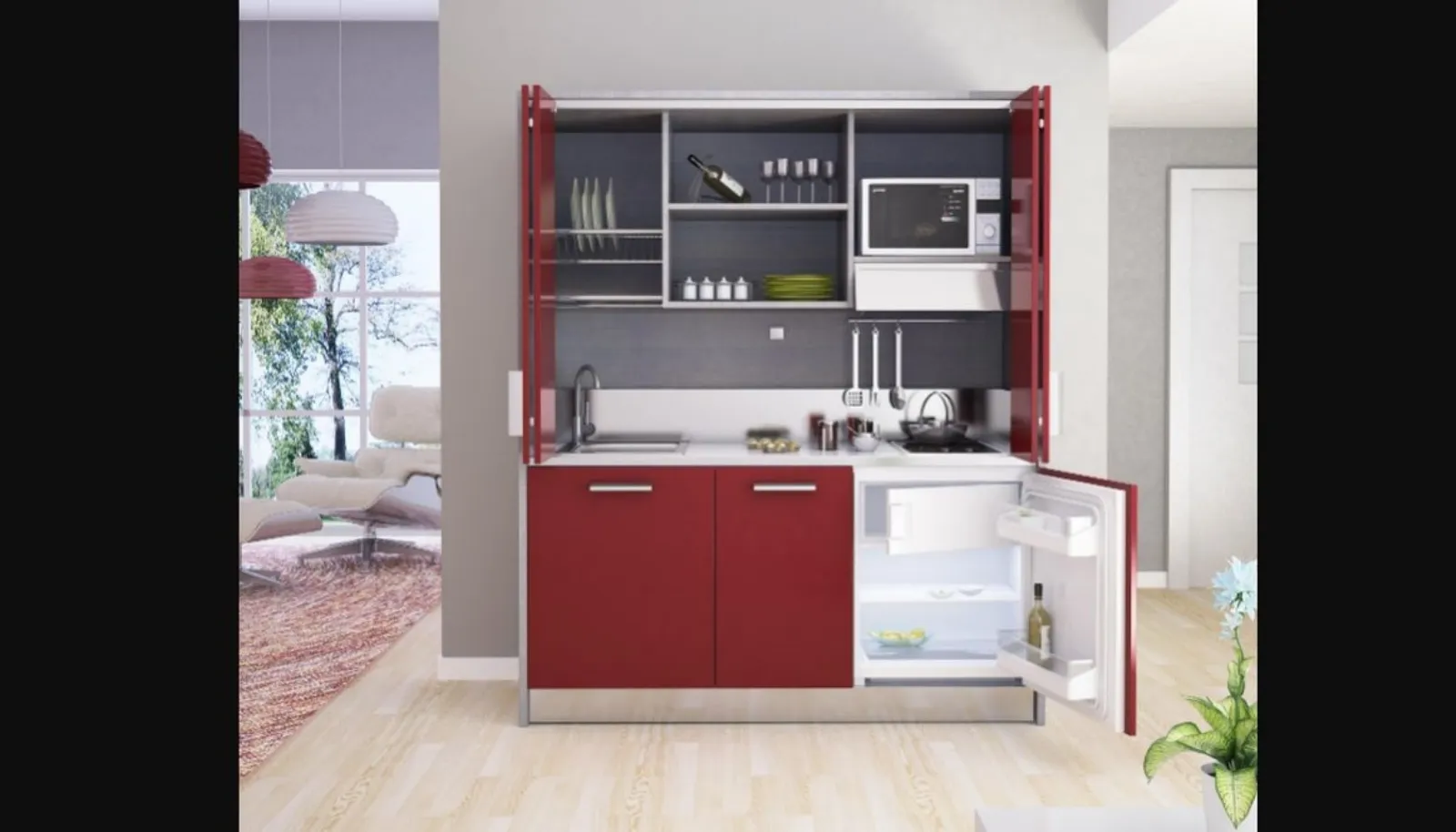 Cucina a Scomparsa modello Hide in Offerta Outlet Salvaspazio