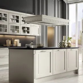 Cucine moderne bianche e acciaio
