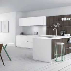 Cucine bianche ad angolo
