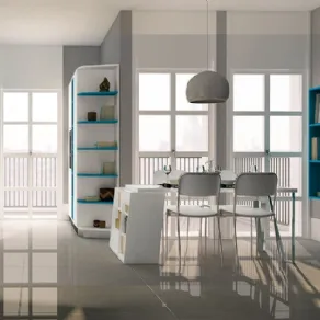 Cucina e soggiorno ambiente unico