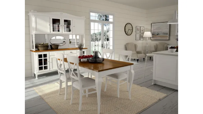 Cucina e sala da pranzo in stile country