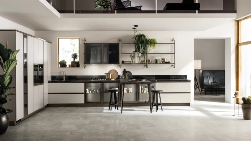 Cucina in stile moderno con isola Diesel di Scavolini