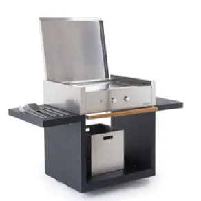 Barbecue da giardino in acciaio inox Barby di Unopiù