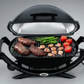 Weber q2400. Barbecue elettrico da terrazzo con griglia in ghisa smaltata