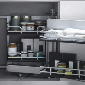 Base angolo con anta estraibile by Arclinea
