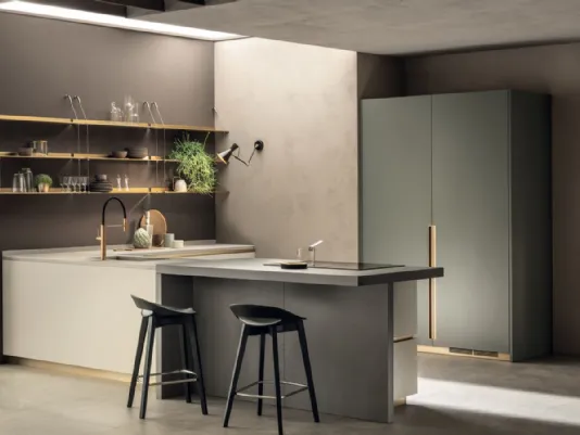 Una cucina con penisola su misura. Fonte: designferia.com